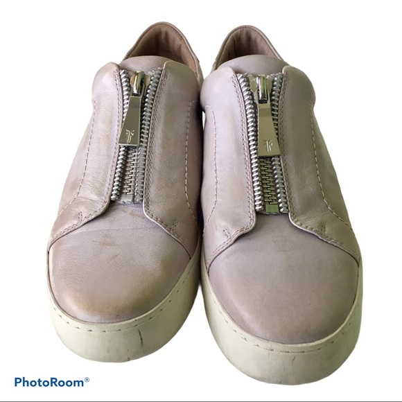 Frye Moto-Inspired Low-Top Leather Sneaker - Picture 2 of 7